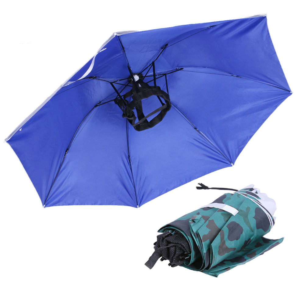 Foldable Head Umbrella Hat Rai - Golf Umbrella ulasan dan harga