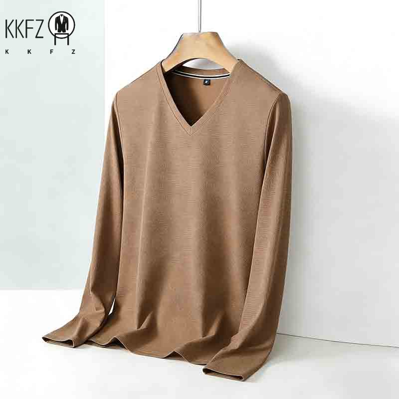 2026 New Men's Brown V-neck Lo - Golf Tees ulasan dan harga